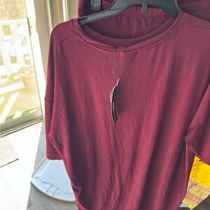 Fashion Nova Women’s Oversize Burgundy Two Piece Set Size XL NEW W/tags